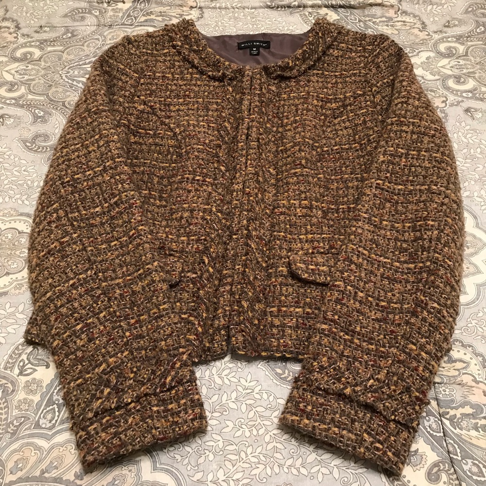 WILLI SMITH Size Medium Brown Jacket with closures
